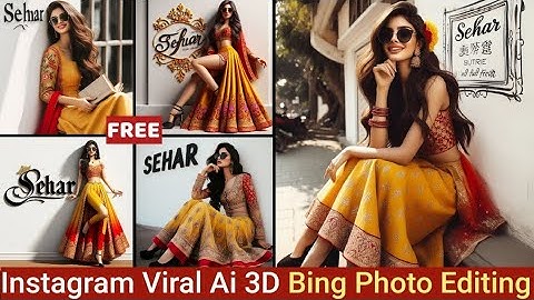 How To Create Girl Name Dpz 3D Images |Ai Photo Editing |Bing Image Genrator Tutorial