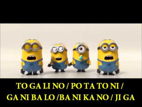 BANANA SONG w/ Lyrics by Minion