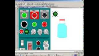 RSVIEW 32 SIMULACION LLENADO DE UNA BOTELLA