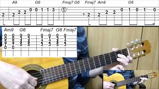 Guitar lesson - Hello - Lionel Richie - Easy Guitar melody tutorial + TAB