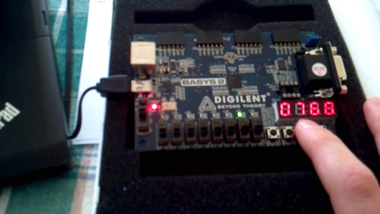 Stopwatch implemented in VHDL on a FPGA YouTube