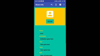 Information Sharing of Educational Events On Campus using Android App screenshot 1