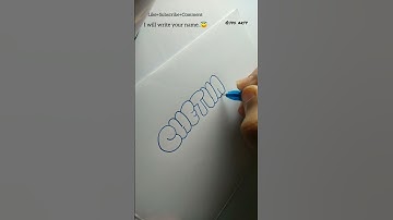 How to write CHETHANA in bubble letters #tutorial #fyp #shorts
