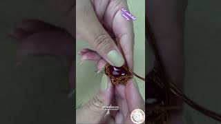 How to make Wire wrap asymmetric stud earring:mini tutorial #shorts #wirewrappingtutorial #earrings