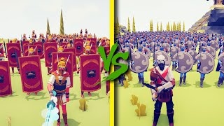 ROMAN ARMY vs GREEK ARMY - Totally Accurate Battle Simulator TABS
