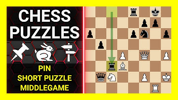 Chess Puzzles to Practice. Themes: Pin, Short puzzle, Middlegame. Learn Chess