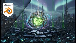 Blender Tutorial: Sci-Fi Environment Animation in Blender | Geometry Nodes Tutorial for Beginners