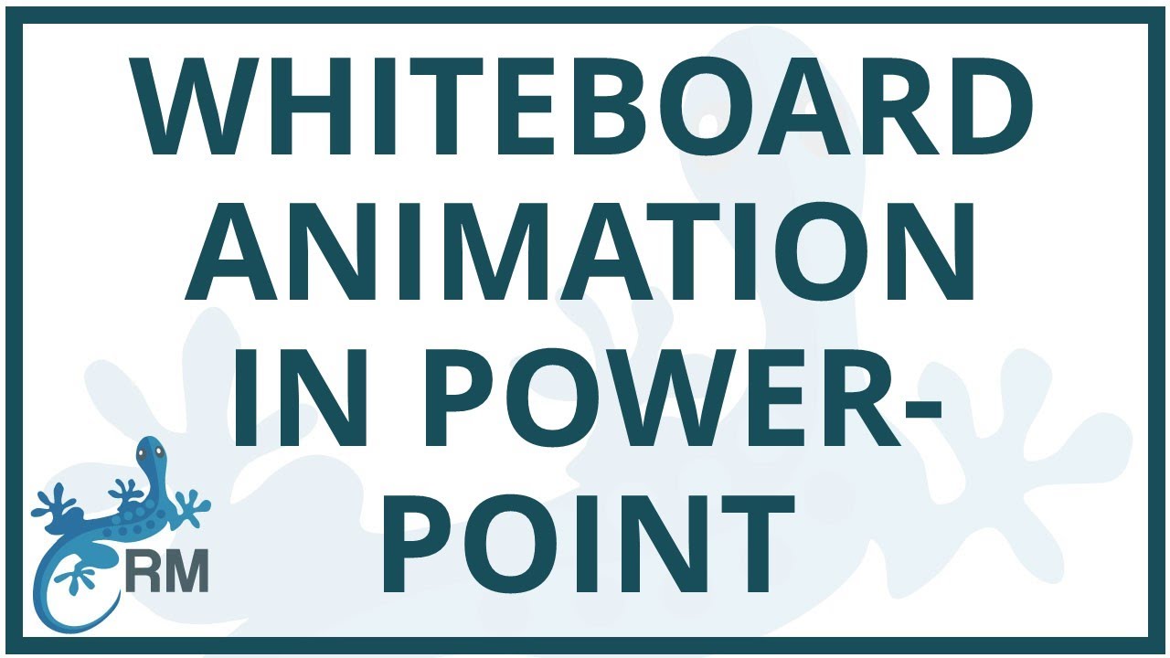 How to create a whiteboard animation in PowerPoint - YouTube