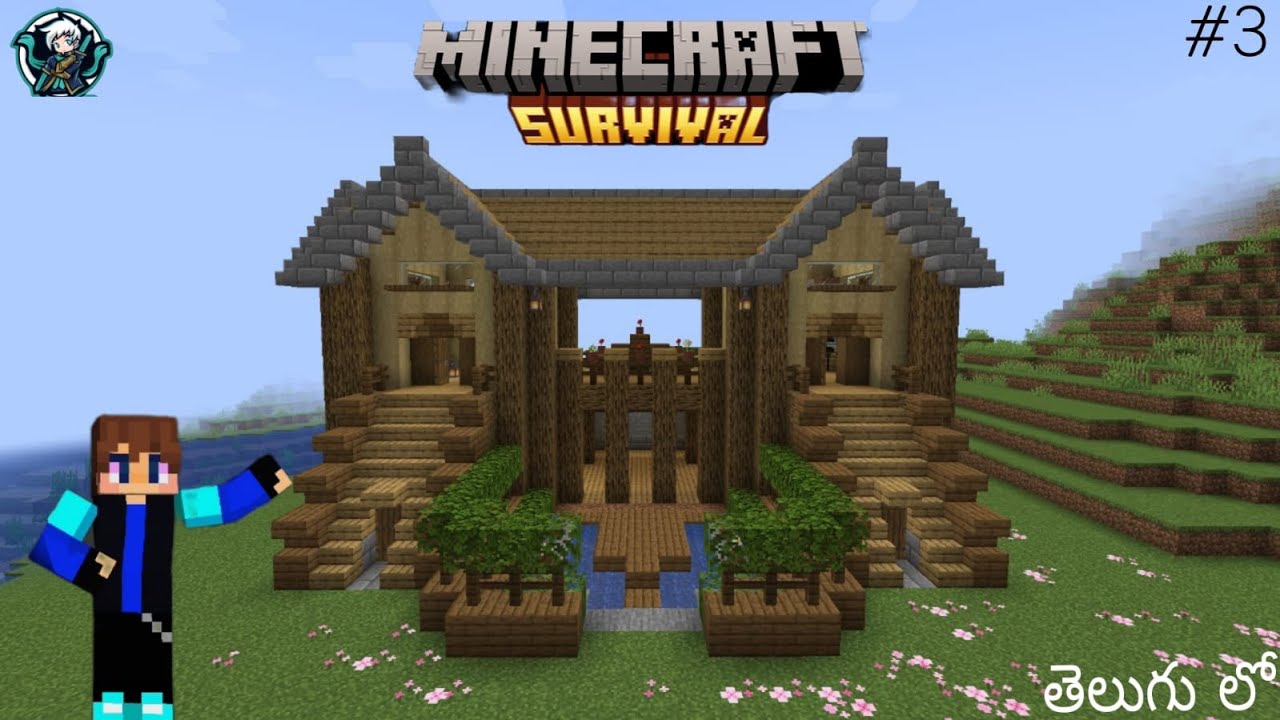 Collecting Resources For Base | Minecraft Multiplayer survival TELUGU ...