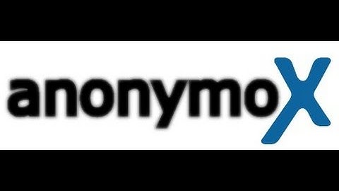 how to setting anonymox