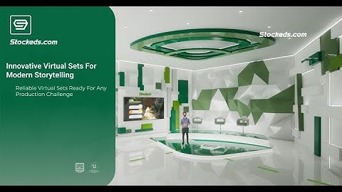 Talkshow GENN5 | Unreal Engine Corporate Virtual Set | Integrated With Aximmetry