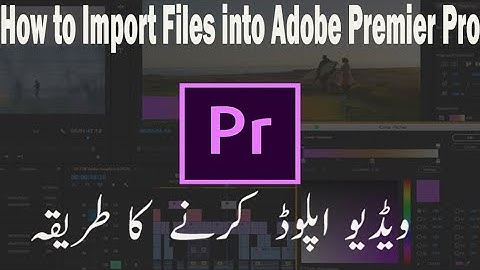 How to create new project and import video on adobe  Premier Pro