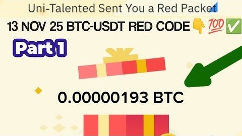 Binance Red Packet code in Binance Today Claim USDT BTC TON Red packet code 13 November 2025