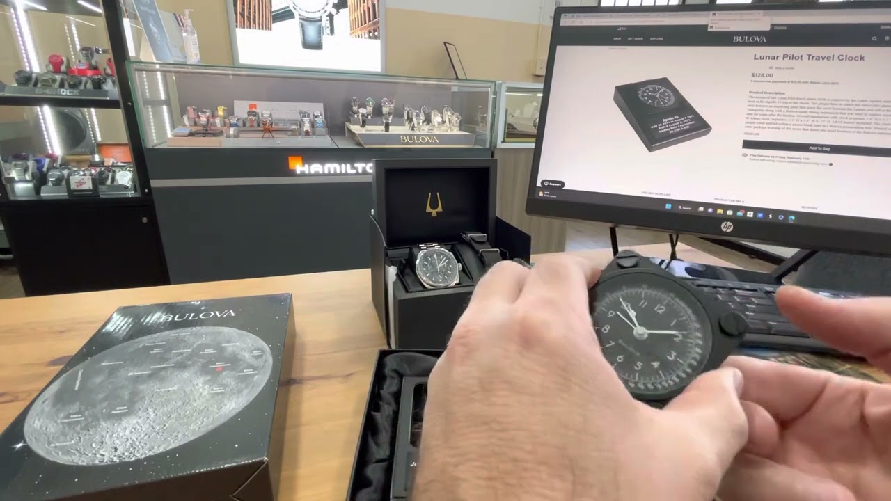 Lunar Pilot Travel Clock, YES i am reviewing it...NO i did not think it through!!!