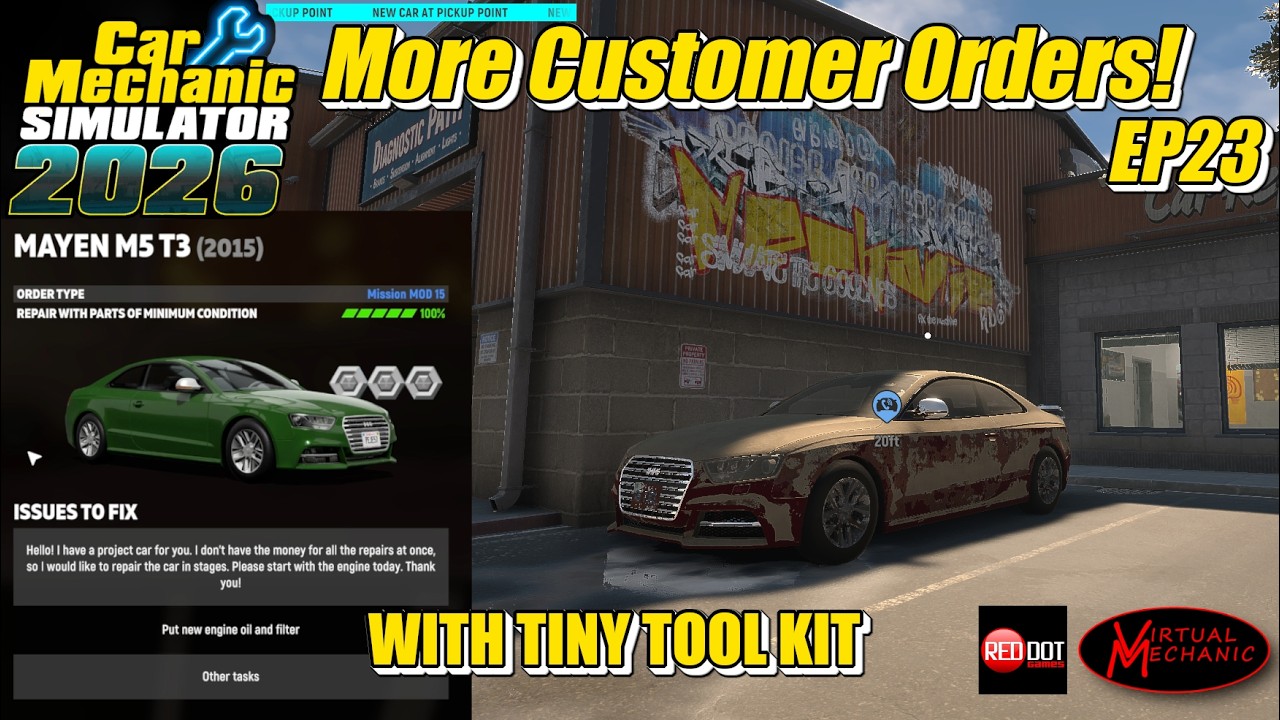 Car Mechanic Simulator 2026 Demo: EP23 More customer orders!!! & our terrible truck (modded)