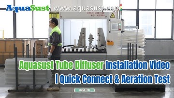 Aquasust Tube Diffuser Installation Video  | Quick Connect & Aeration Test   #AerationSystem