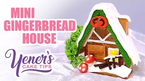 MINI GINGERBREAD HOUSE Tutorial for Christmas | Yeners Cake Tips with Serdar Yener from Yeners Way