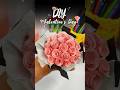 Diy paper Rose bouquet 💐 #diy #craft #valentinesday #gift #short