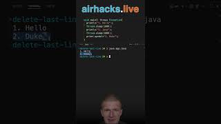 Full Overwrite Terminal Output #java #shorts #coding #airhacks Update