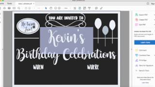 How to create an Editable PDF file using Adobe Acrobat Pro