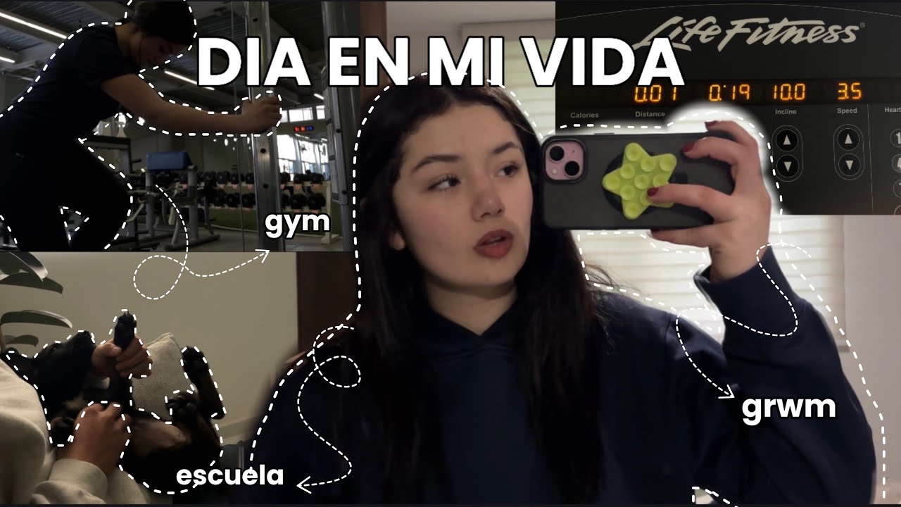 DAILY VLOG | lo que hago en un día 🌷✨: clases, gym, skincare, grwm, etc….
