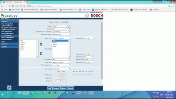 Basic set up Praesideo bosch