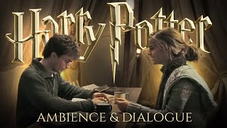 You're hunting Horcruxes ✨Harry Potter Ambience + Dialogue✨Camping tent with the trio | Rain sounds