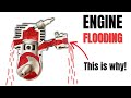 2-Stroke Engine - Causes of Excess Fuel Flooding into Engine - Chainsaw Won't Start