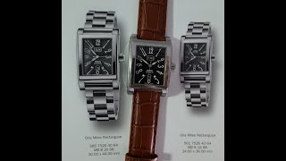 2006 Oris Miles Rectangular men's automatic watch, with box and papers.  Model reference 7525.