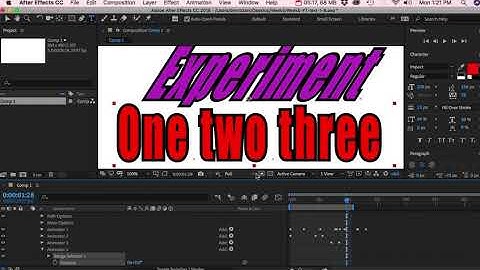 After Effects   Text Lesson 2 Animators Range Selectors