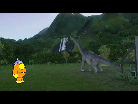 Skyrassic Park (Skylanders x Jurassic Park) - Lava Lance Eruptor with 2001 Brachiosaurus