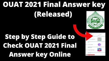 OUAT 2021 Final Answer key (Released) - How to check OUAT 2021 Final Answer key Challenge Key Online