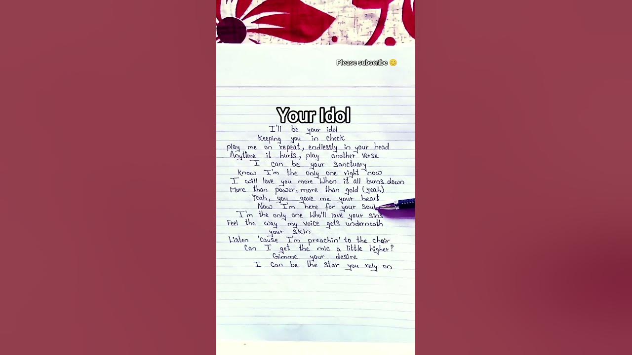 Saja Boys ~ Your Idol song lyrics #kpopdemonhunters #lyrics #youridol#song #kpop #idol#viral #shorts