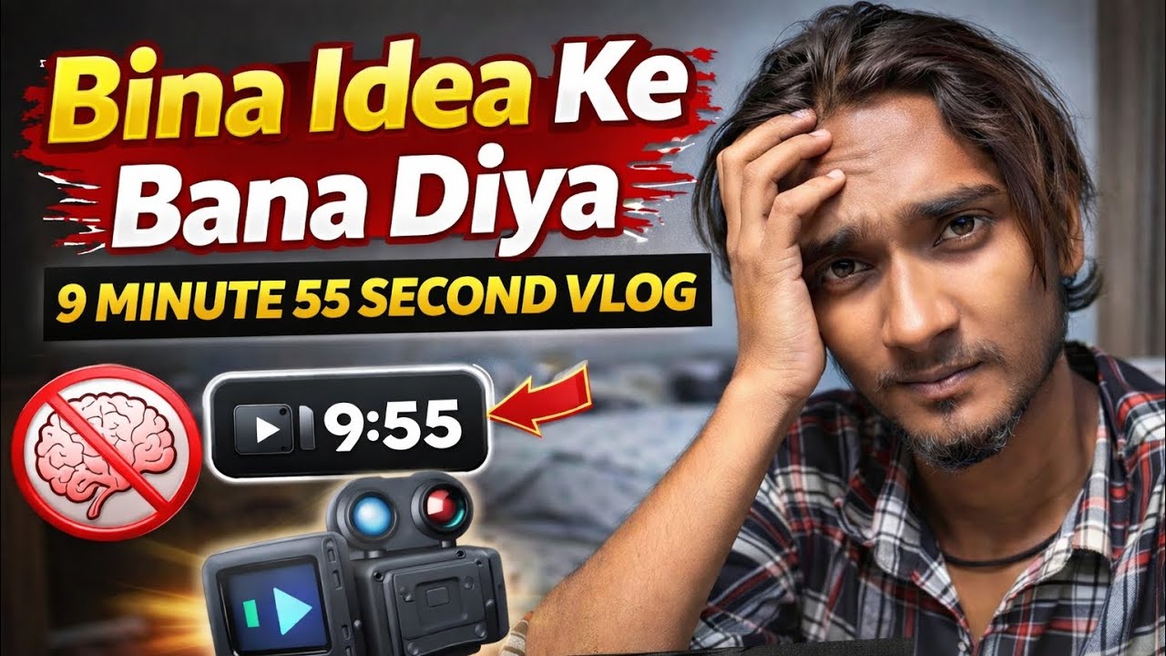 Bina Idea Ke Bana Diya Vlog | Reality of Small Creator 😔 | 