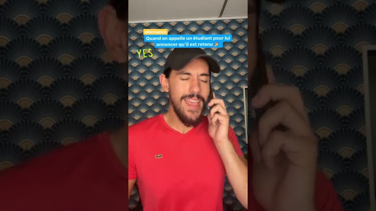 Quand on annonce à un étudiant qu'il a trouvé son alternance..