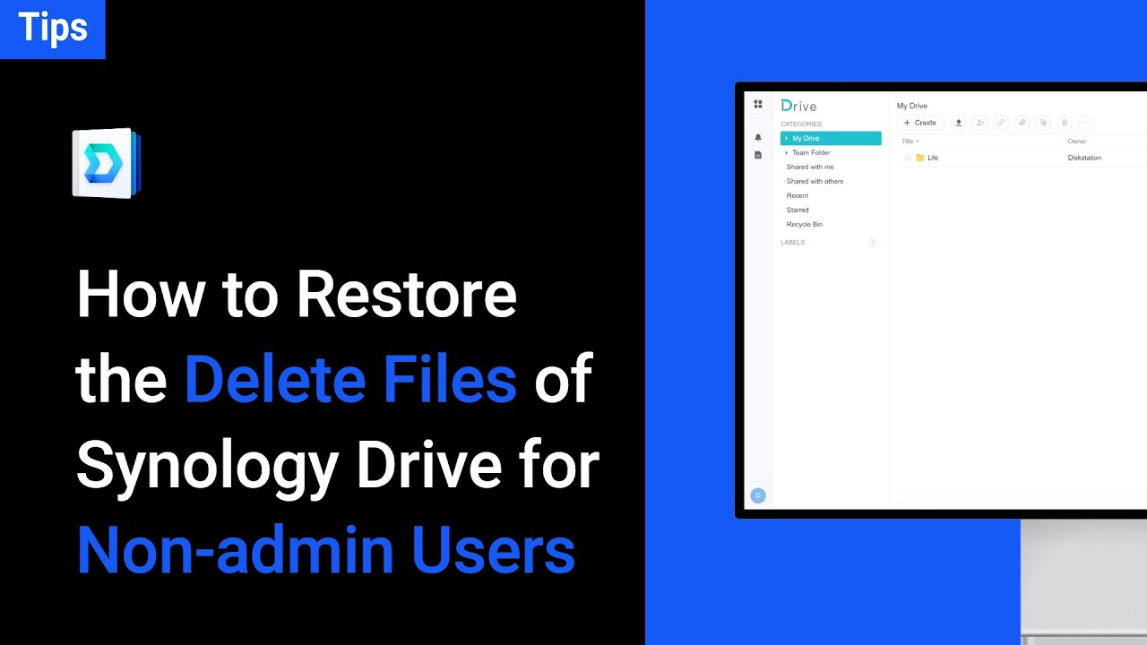 Tips  How to Restore Accidentally Deleted Files in Synology Drive non admin users