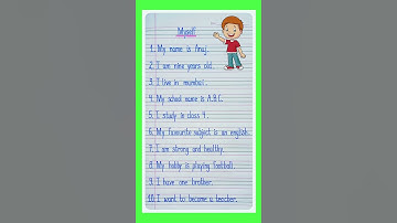 Thumbnail of 10 Lines About Myself I Short Essay On Myself Self Introduction I How To Introduce Myself