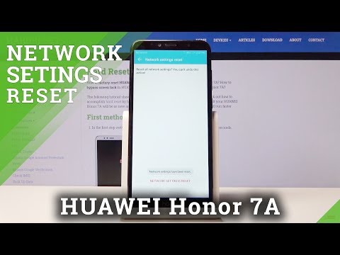 How to Reset Network Settings in HUAWEI Honor 7A – Restore Network Defaults