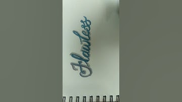 "Flawless" Brush pen Calligraphy #calligraphy #brushpen