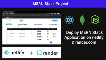 Deploy (Host) MERN Stack Application On netlify & render.com for free #mern #netlify #react #nodejs