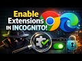How to enable extension in incognito mode l Enable extension in chrome and edge browser