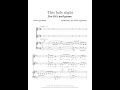This holy night - arr. Olivia Sparkhall