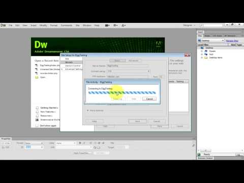 Arvixe Hosting Tutorial - How to Connect Your Elgg Network With Dreamweaver