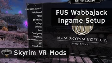 How to set up your character in the FUS Wabbajack list