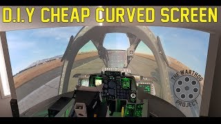 D.I.Y. Cheap Curved Projector Screen- for the Flight Sim! screenshot 5