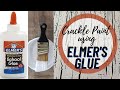 How to create a Crackled wood  finish with Elmer's glue EASY DIY / ATTENTION Sign makers