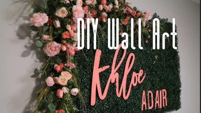 DIY LOUIS VUITTON GRASS WALL #louisvuittonwall #grasswall #diyproject