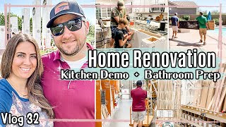 VLOG 32 | HOME RENOVATIONS :: Cutting Down our Kitchen Island + Bathroom Makeover Prep