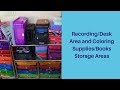 Recording/Desk Area and Coloring Supplies/Books Storage Tour