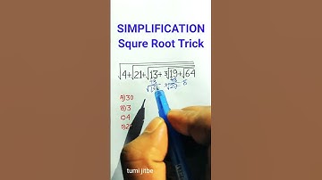Simplification Trick| SSC CGL GD Math Trick| Root Problems| Square , cube Root Tricks | #shorts